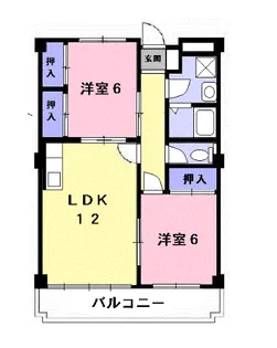 サングレイス【3階】の間取り