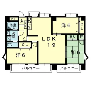 アルカザール【2階】の間取り