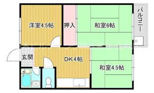 小田第一マンション【2階】の間取り