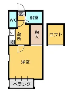 プレステージ弐番館【1階】の間取り