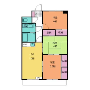 レジデンスロックフェラー【3階】の間取り