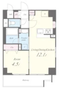 Arome梅田【2階】の間取り