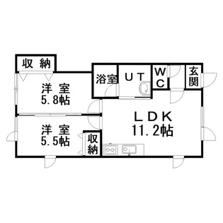 メゾンドU【1階】の間取り