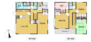 山梨県甲府市住吉1【一戸建】の間取り