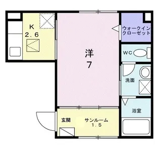 クロシェットII【1階】の間取り