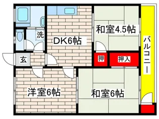 SKハイツ【3階】の間取り