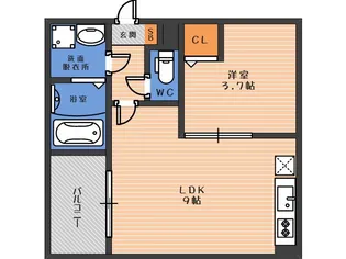 ラコントレ【1階】の間取り