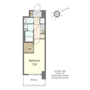 1Kの間取り画像