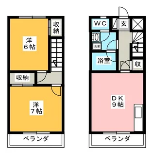 ウエストゴトウ【2階】の間取り