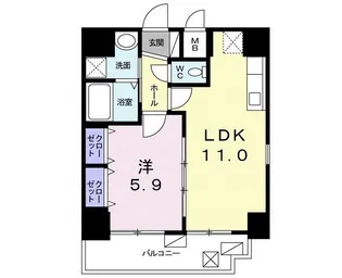 東京都江東区木場2【マンション】の間取り