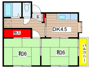 ドエルABA【2階】の間取り