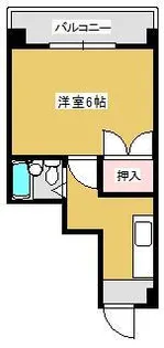 明月荘グリーンビルIII【2階】の間取り