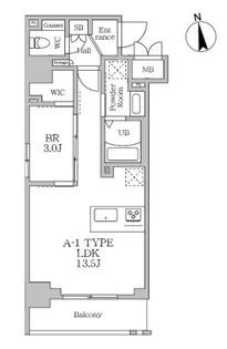 東京都台東区千束3【マンション】の間取り