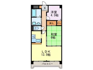 セ・ラヴィ【6階】の間取り