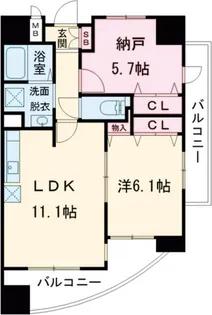 エスペランサII【3階】の間取り