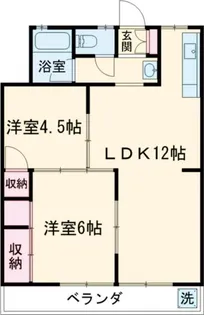 ファミール若松【3階】の間取り