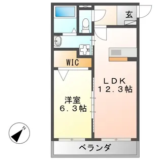ARATA壱番館【3階】の間取り