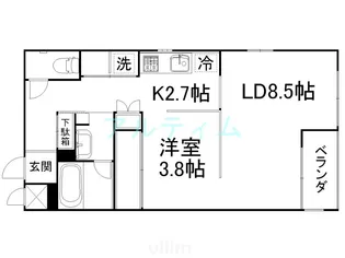 アーバネックス東山三条【3階】の間取り
