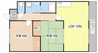 ウイングサンキャッスル【3階】の間取り