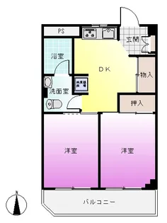 ビオテスハイツ【5階】の間取り
