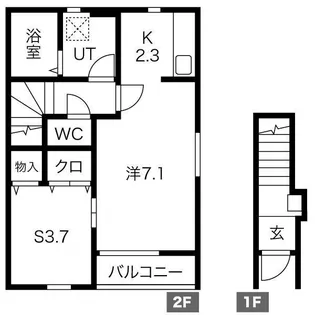 【新築】Eight(エイト)【2階】の間取り