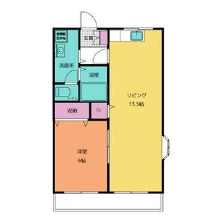 美郷ハイツ【1階】の間取り