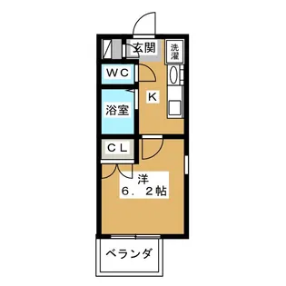 パルティール城西【4階】の間取り