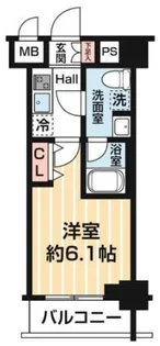マキシヴ阪東橋ツインイースト【4階】の間取り