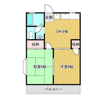 コーポ三角【2階】の間取り