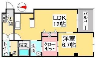 ジェムシティ表町ビル【4階】の間取り