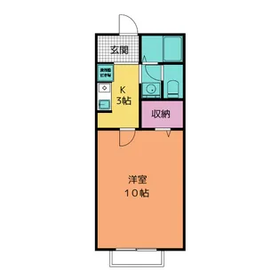 ポポラーレあさひ【2階】の間取り