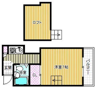 メゾン若松【1階】の間取り