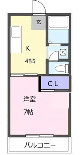 Twin Court B【2階】の間取り