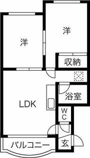 ハイムカトレアA【4階】の間取り