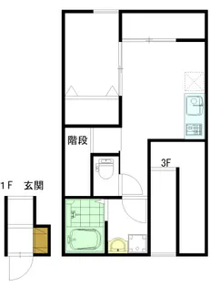レユシール温品【2階】の間取り