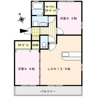 福岡県久留米市安武町安武本【アパート】の間取り