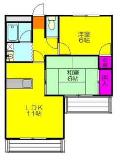 ファミールカンダ【2階】の間取り