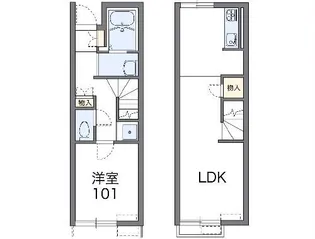 レオネクストブルーム コート【1階】の間取り