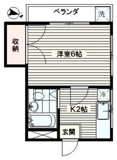 エスポアール大和【2階】の間取り