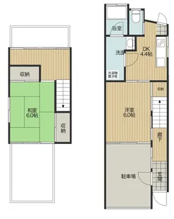 鳥取県米子市錦町3【一戸建】の間取り