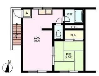 さくらハイツ【1階】の間取り