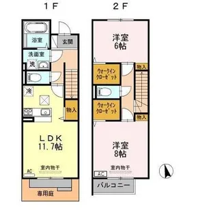 新潟県上越市大字岩木【一戸建】の間取り