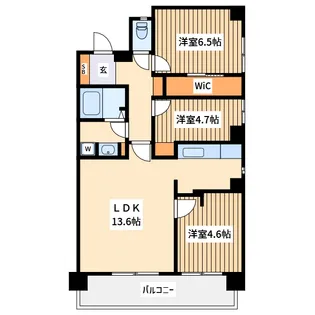 東京都小平市上水本町5【マンション】の間取り