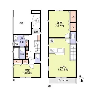 埼玉県川越市岸町1【一戸建】の間取り