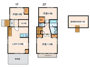 神奈川県横浜市神奈川区菅田町【一戸建】の間取り