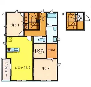 Avenir【1階】の間取り