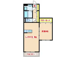 ELSA・LACSINA平佐【2階】の間取り