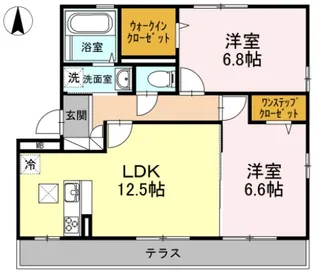 神奈川県小田原市小八幡【アパート】の間取り