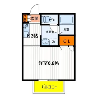東京都昭島市東町3【アパート】の間取り