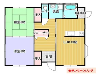 千葉県香取市大戸【一戸建】の間取り